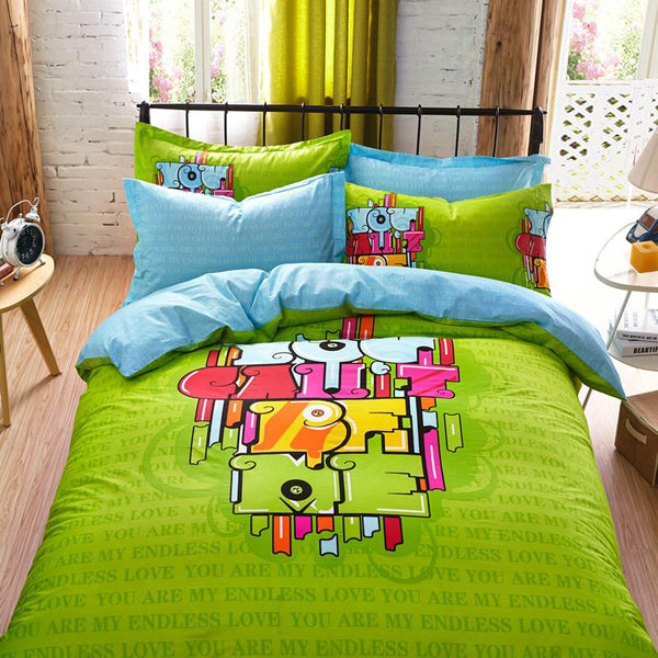 Cute Cartoon Bed Sheet