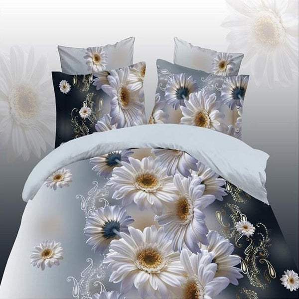 Flower Design Bedding Set