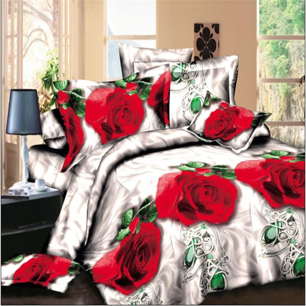 Flower Design Bedding Set