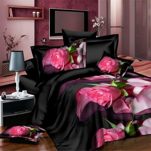Flower Design Bedding Set