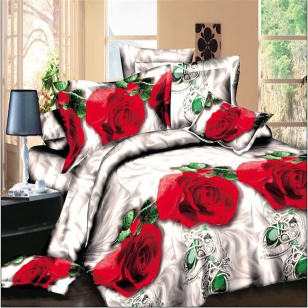 Flower Design Bedding Set